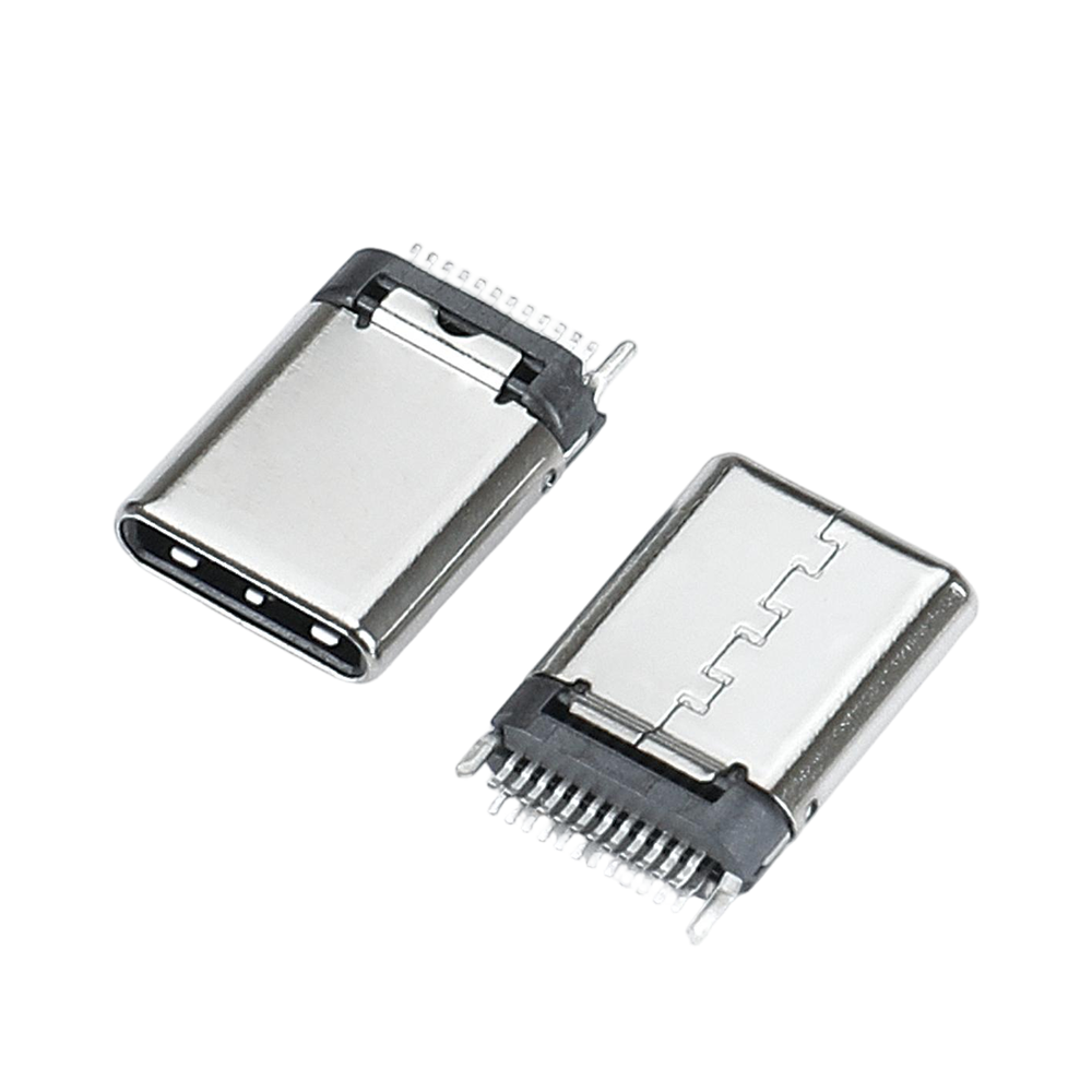 USB-Type-C公头24P-MD铆合款带EMI_深圳市龙强精密工业有限公司