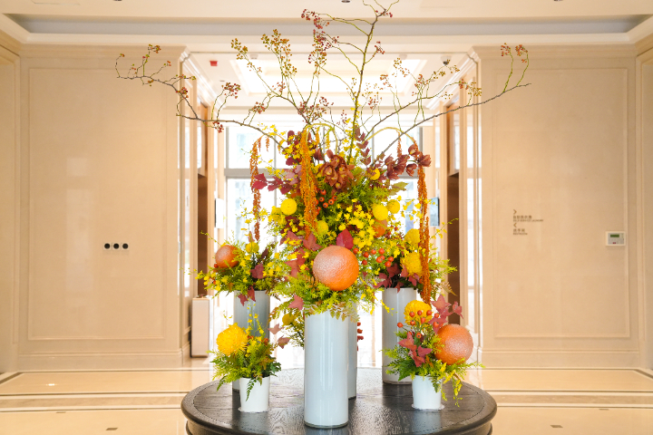上海淮海中路酒店花藝裝飾方案 廣州麗芳園林生態科技股份供應