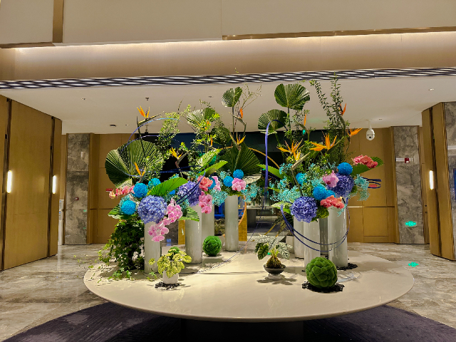 上海写字楼花艺美陈,花艺