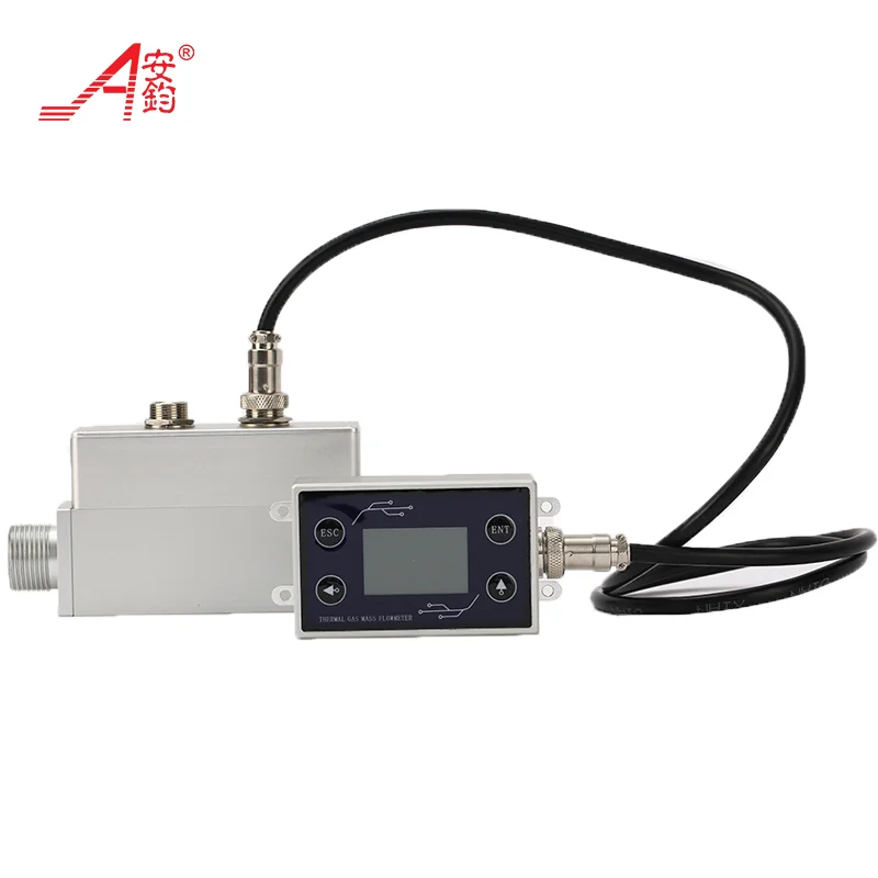 Digital Micro Thermal Gas Mass Flow Meter for Air, Nitrogen & CO2 | ANJUN