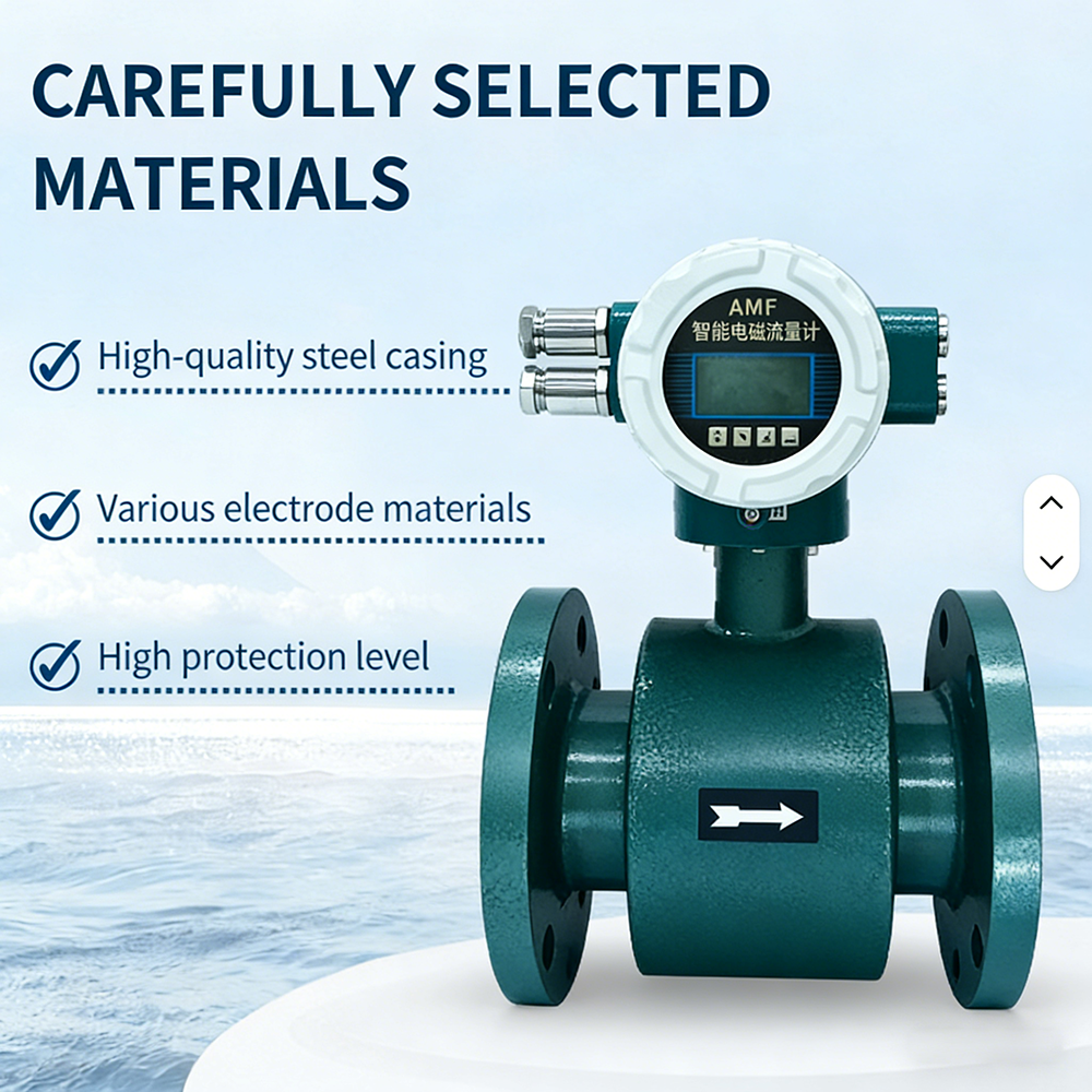 Magnetic Flowmeter Gsm Card Gprs Tap Water Sewage Wireless Remote Transmission Electromagnetic Flow Meter