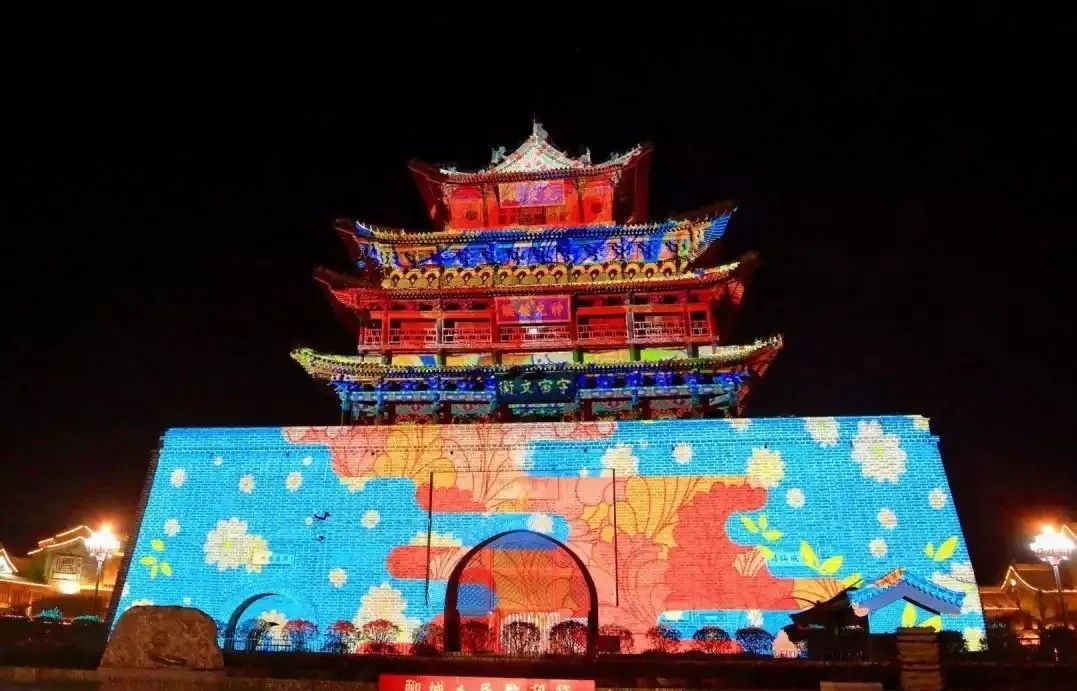 户外建筑投影3dmapping