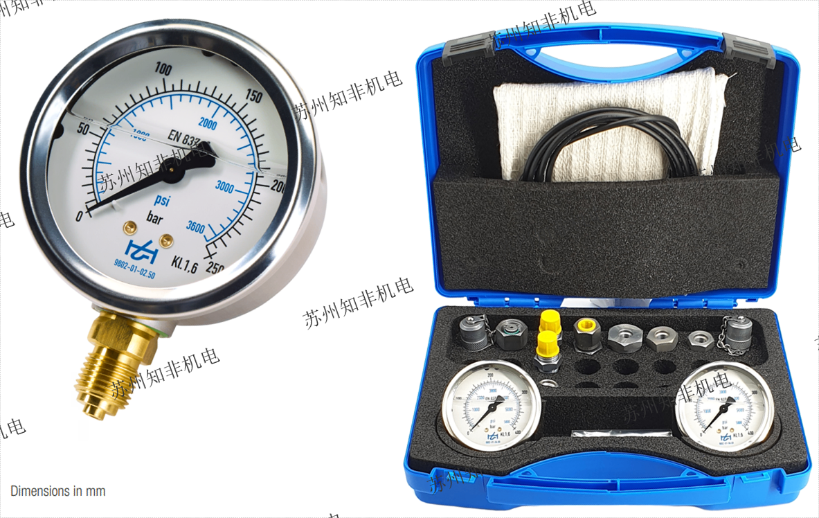 德國HYDROTECHNIK和德尼科hysense壓力測試盒Multi EPC數(shù)字壓力表INIMESS? 1620,1615測壓接頭S100,S110高壓軟管