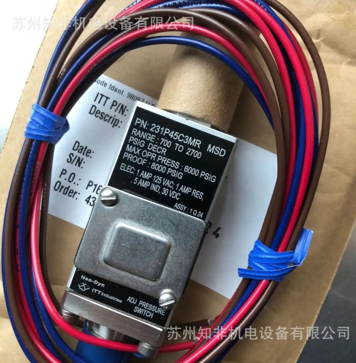 美國ITT壓力開關162P46C6B,100P41CC3S零壓開關,152P82C3118差壓開關,142P82C3418真空開關,232P44CC6B防爆開關