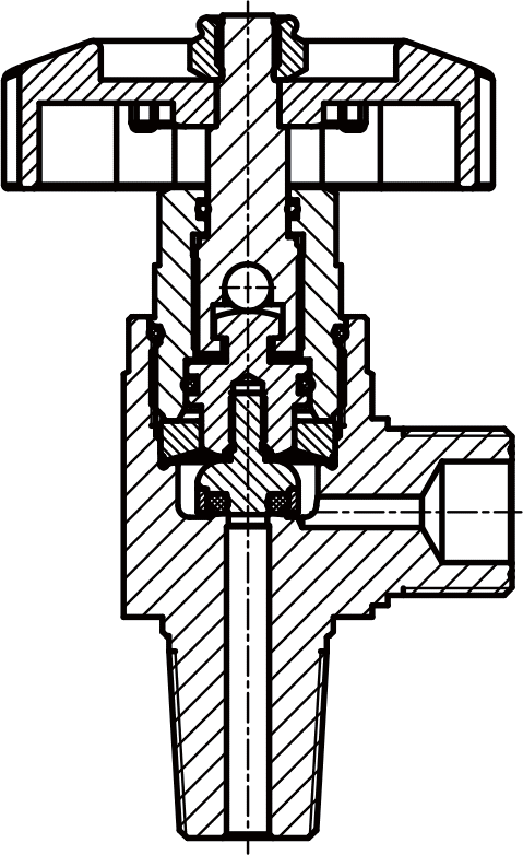 QF-21A氣瓶閥結構圖