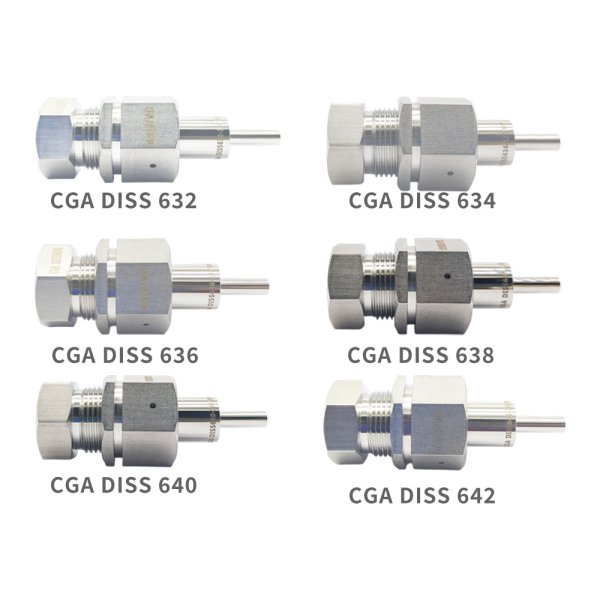 氣瓶閥接頭CGA DISS 632/634/636/638/640/642鋼瓶接頭