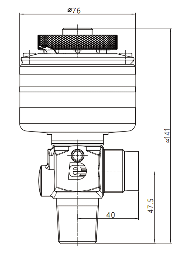 氣動(dòng)超高純氣瓶閥尺寸圖