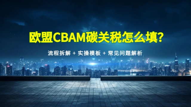 肇庆CBAM报送