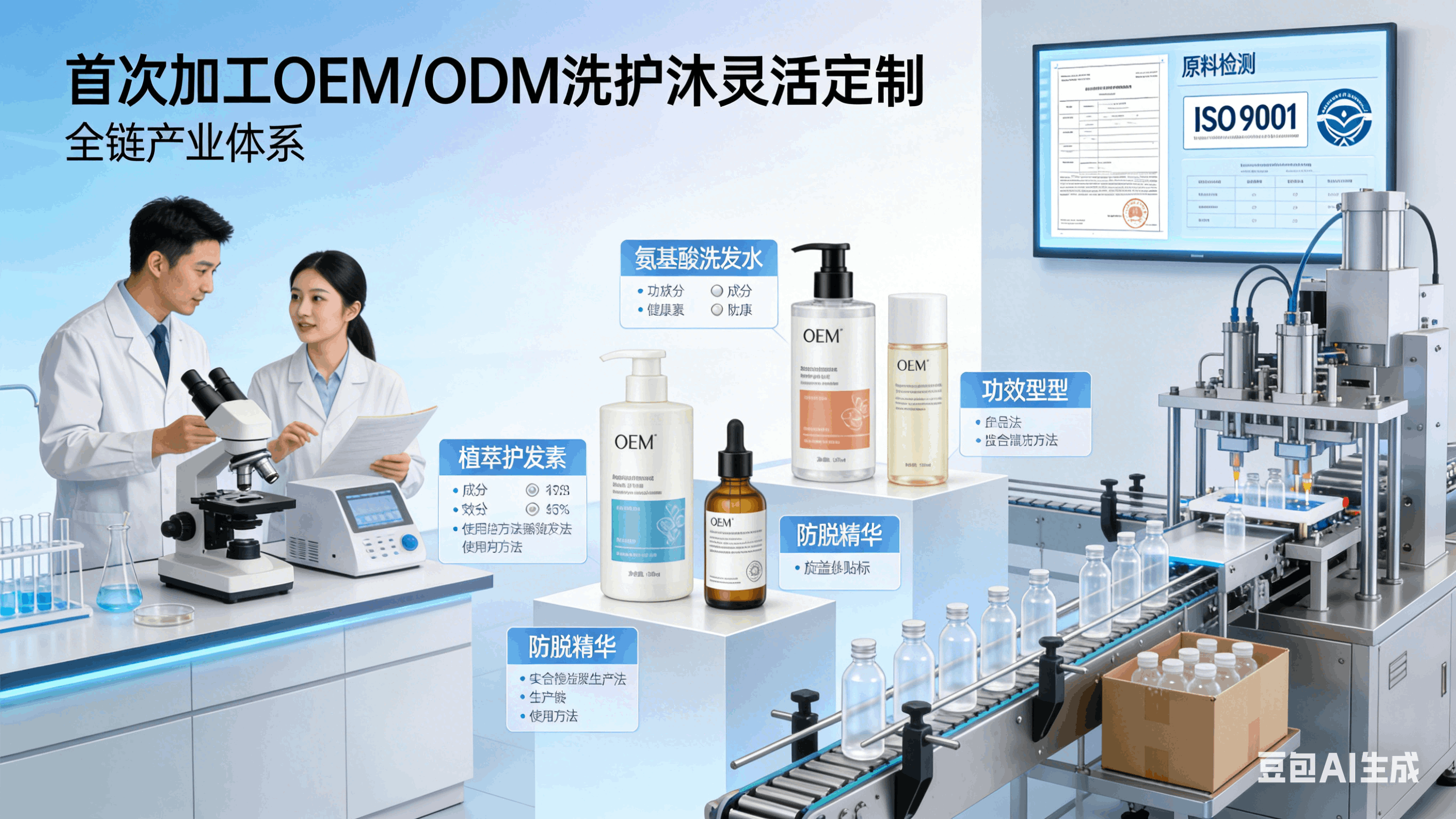 初次加工OEM/ODM洗護沐如何靈活定制？韓笛生物科技全鏈路解決方案