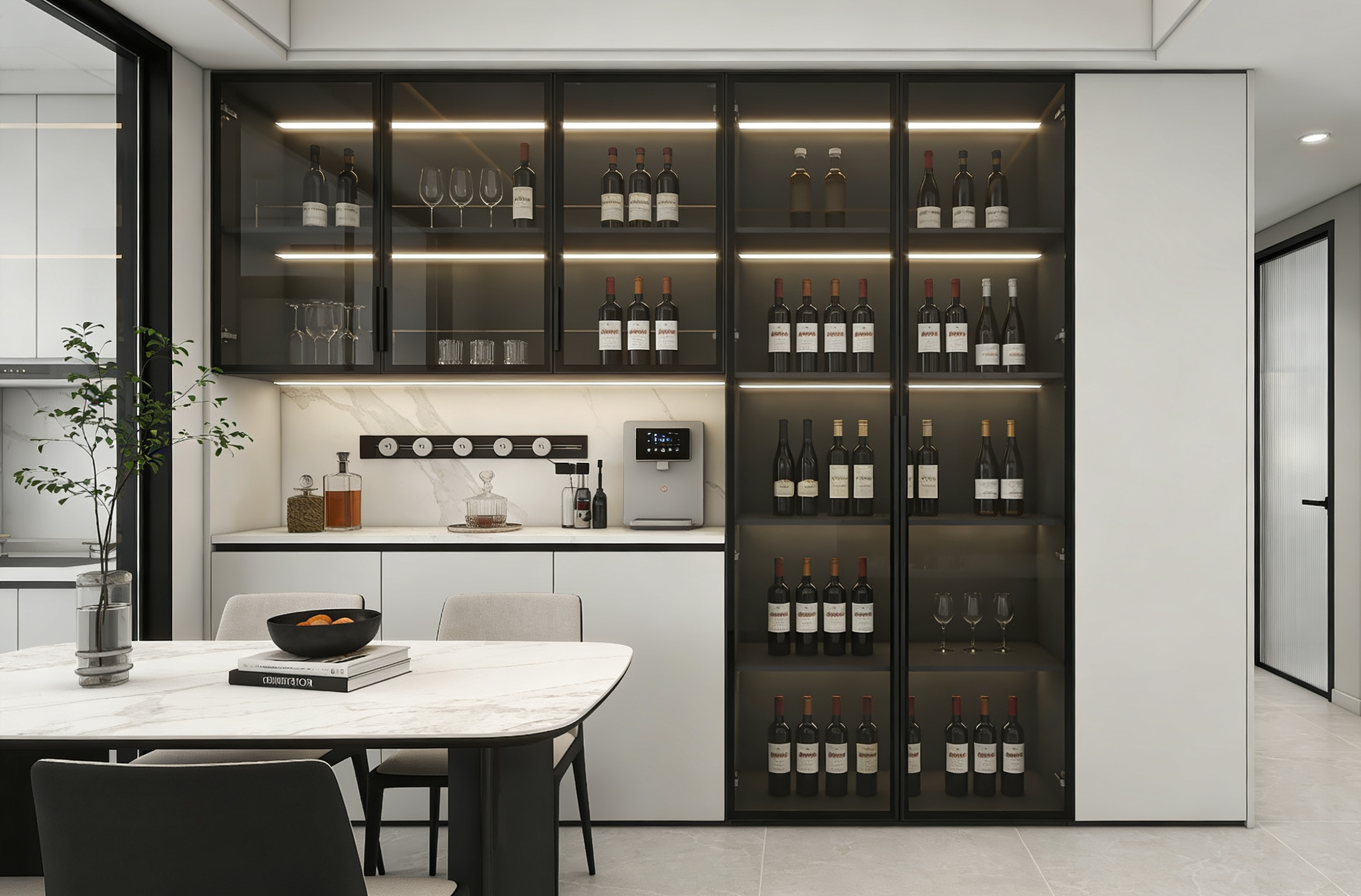 品橋定制酒柜打造家居美學焦點