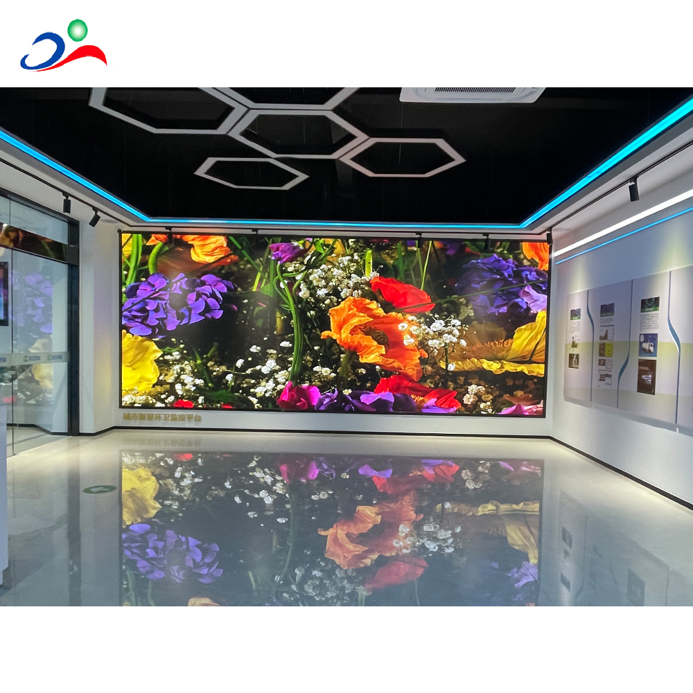 室內LED拼接大屏掛墻VS落地安裝