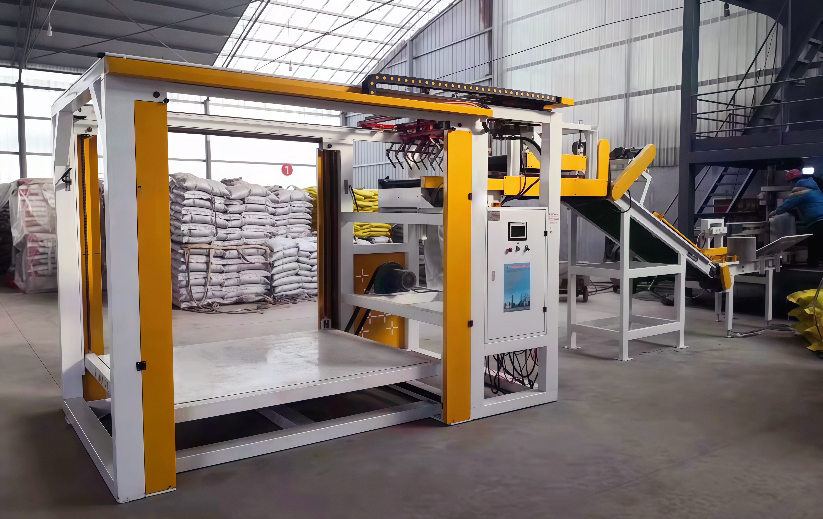 <p>
In today's highly competitive manufacturing environment, production efficiency is no longer limited to product processing alone. The way finished products are handled, stacked, stored, and prepared for shipment has become equally important. As industries continue to pursue higher productivity, improved workplace safety, and greater operational consistency, the demand for automated palletizing systems has increased significantly.
</p>
<p>
Among these automation solutions, the bag palletizer machine has become an essential component in modern manufacturing plants. Whether handling fertilizer bags, feed products, flour, chemicals, dry mortar, food ingredients, or other bulk packaged goods, automated palletizing systems are transforming how factories manage end-of-line packaging operations.
</p>
<h2>
The Growing Challenge of Manual Palletizing
</h2>
<p>
For many years, bag <a href="http://Jiangxi Muniu is a manufacturer that has focused on R&D, production and sales of packaging machinery in Nanchang Jiangxi. The company adheres to the concept of "making packaging easier" and provides customers with more professional, simpler and more extensive packaging machinery. Our products include various open bag packaging machines, automatic bagging machines, automatic palletizers, robots, automatic stretch film machines, automatic strapping machines, valve bag packaging machines, food packaging machines, small bag packaging machines, tons Bag packaging machines, conveying equipment, lifting equipment, sealing equipment and various packaging supporting equipment. At present, the products have been exported to more than 30 countries in Europe, America, Southeast Asia, Middle East, Africa and Latin America, and are deeply loved and supported by customers for their stable performance, high-quality price-performance and excellent after-sales service." target="_self" title="stacking was primarily performed" textvalue="stacking was primarily performed">stacking was primarily performed</a> by workers. While manual palletizing may appear simple, it presents several challenges when production volumes increase.
</p>
<p>
Manufacturing facilities often process hundreds or even thousands of bags every hour. Repetitive lifting, carrying, and stacking tasks place significant physical strain on workers and increase the likelihood of fatigue-related errors.
</p>
<p>
Common problems associated with manual palletizing include:
</p>
<p>
Inconsistent pallet stacking quality
</p>
<p>
Production bottlenecks
</p>
<p>
Labor shortages
</p>
<p>
Workplace injuries
</p>
<p>
Higher operational costs
</p>
<p>
Reduced production efficiency during peak periods
</p>
<p>
As manufacturing output continues to expand, these challenges become increasingly difficult to manage through manual labor alone.
</p>
<h2>
Why Automation Is Reshaping End-of-Line Operations
</h2>
<p>
Modern factories are investing heavily in automation technologies that improve productivity and reduce operational risks. Palletizing is one of the most suitable processes for automation because it involves repetitive, standardized movements.
</p>
<p>
A robotic bag palletizer can automatically pick up filled bags and place them onto pallets according to predefined stacking patterns. This ensures consistency while allowing production lines to operate continuously.
</p>
<p>
Unlike manual operations, automated palletizing systems maintain the same performance level throughout the day without being affected by fatigue or shift changes.
</p>
<p>
For manufacturers pursuing smart factory initiatives, automated palletizing represents a practical and measurable step toward greater operational efficiency.
</p>
<h2>
Improving Production Throughput
</h2>
<p>
One of the most significant advantages of a bag palletizer machine is its ability to handle high-volume production.
</p>
<p>
Modern robotic palletizing systems can process between 800 and 1200 bags per hour, depending on bag size, product characteristics, and pallet configuration.
</p>
<p>
This high-speed capability helps manufacturers:
</p>
<p>
Reduce production bottlenecks
</p>
<p>
Match packaging line output
</p>
<p>
Improve shipment preparation speed
</p>
<p>
Increase overall plant productivity
</p>
<p>
Handle seasonal demand fluctuations more effectively
</p>
<p>
Industries such as fertilizer manufacturing, grain processing, feed production, and chemical packaging particularly benefit from these improvements because they often operate large-scale continuous production lines.
</p>
<h2>
Enhancing Workplace Safety
</h2>
<p>
Worker safety remains a critical concern across all industrial sectors.
</p>
<p>
Bag handling often involves lifting products weighing 15kg, 25kg, 50kg, or even more. Repeated lifting can contribute to:
</p>
<p>
Back injuries
</p>
<p>
Muscle strain
</p>
<p>
Joint fatigue
</p>
<p>
Workplace accidents
</p>
<p>
By automating palletizing operations, manufacturers significantly reduce worker exposure to physically demanding tasks.
</p>
<p>
Employees can instead focus on monitoring equipment, quality control, logistics coordination, and other higher-value activities that contribute directly to plant performance.
</p>
<p>
This shift not only improves safety but also creates a more sustainable work environment.
</p>
<h2>
Consistent Pallet Quality
</h2>
<p>
In logistics and warehousing operations, pallet stability is essential.
</p>
<p>
Poorly stacked pallets can lead to:
</p>
<p>
Product damage during transport
</p>
<p>
Warehouse accidents
</p>
<p>
Reduced storage efficiency
</p>
<p>
Customer complaints
</p>
<p>
A robotic palletizer follows programmed stacking patterns with precise positioning accuracy.
</p>
<p>
Every pallet is assembled according to the same specifications, ensuring:
</p>
<p>
Uniform pallet dimensions
</p>
<p>
Stable stacking structures
</p>
<p>
Better load distribution
</p>
<p>
Improved transportation safety
</p>
<p>
Enhanced warehouse management
</p>
<p>
This consistency becomes especially valuable when products are transported over long distances or exported internationally.
</p>
<h2>
Flexibility Across Multiple Industries
</h2>
<p>
One reason bag palletizer machines have 299ff7658acfb8fd13b7e9b34118ac7a