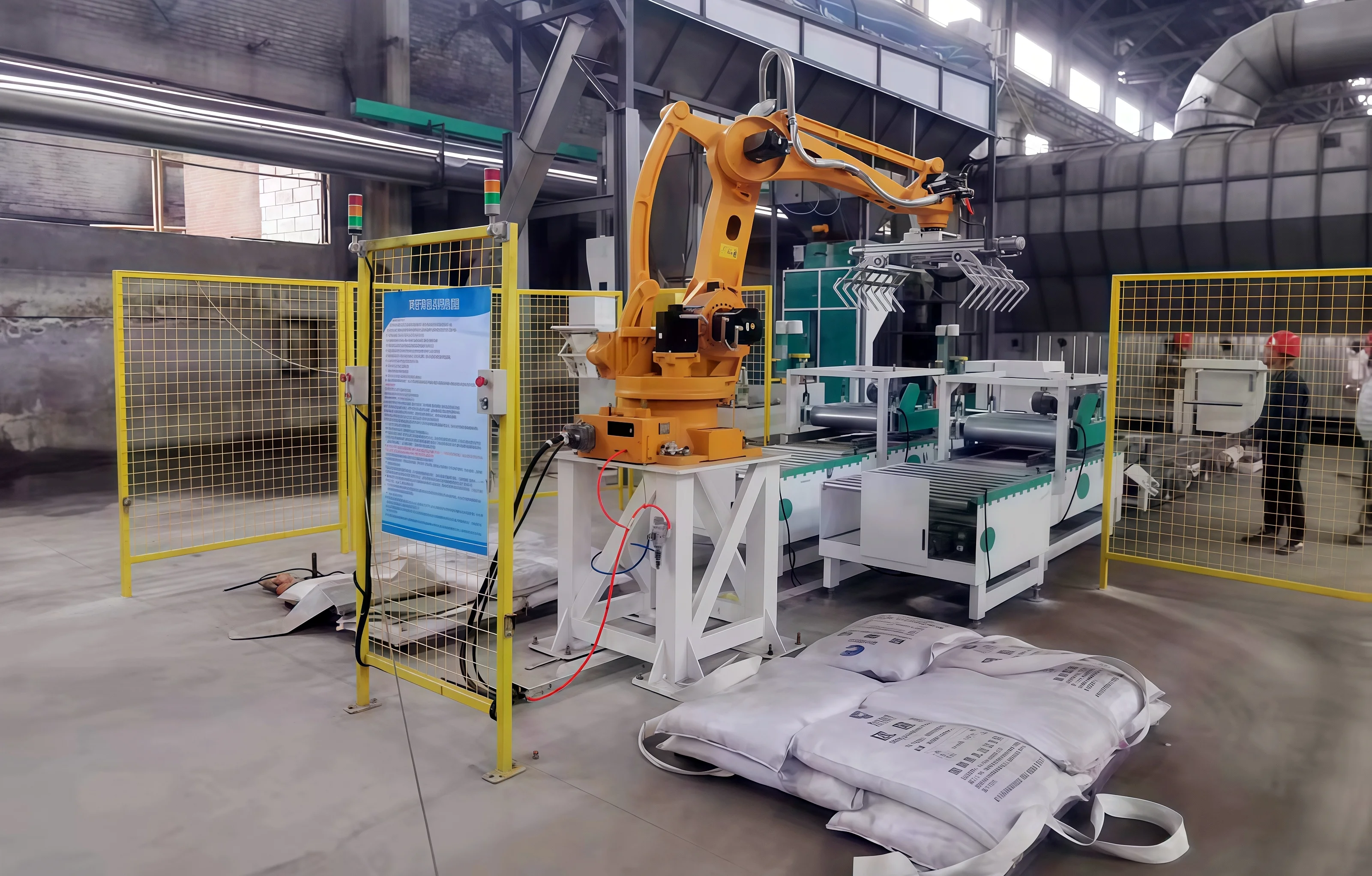 25kg Bags Industrial Palletizer Robotic Stacker Manufacturer - Muniu ...