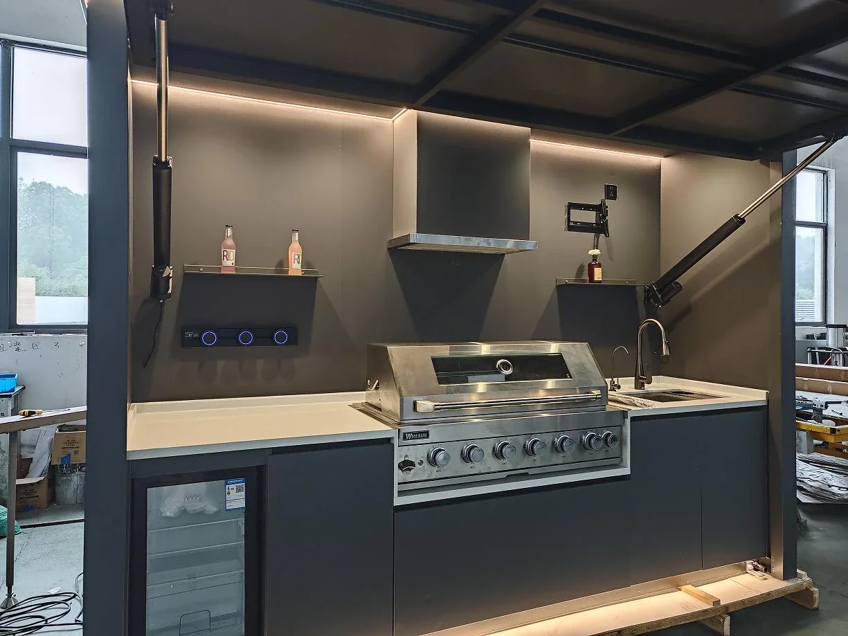 integrated barbecue kitchen