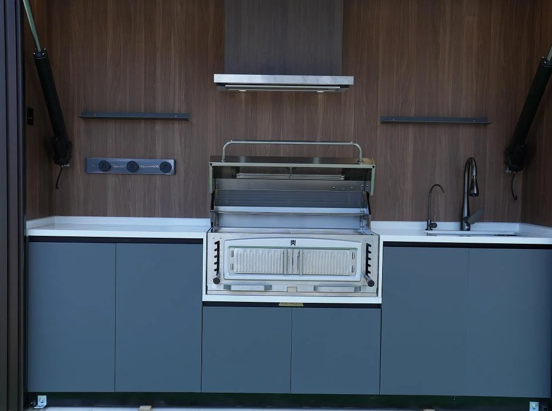 integrated barbecue kitchen