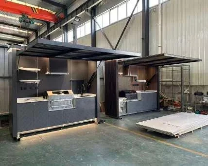 integrated barbecue kitchen