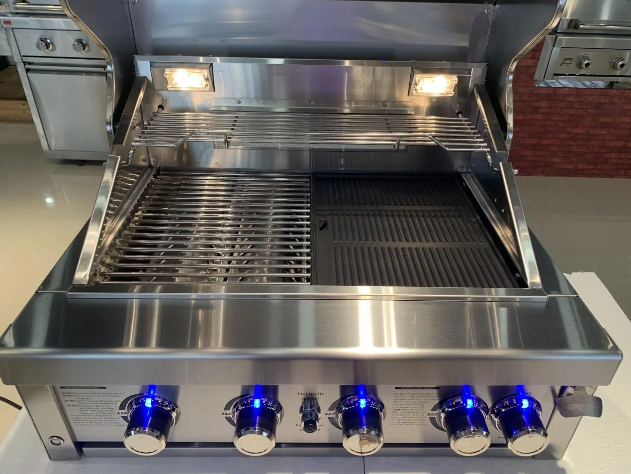 integrated luxury outdoor barbecue unit