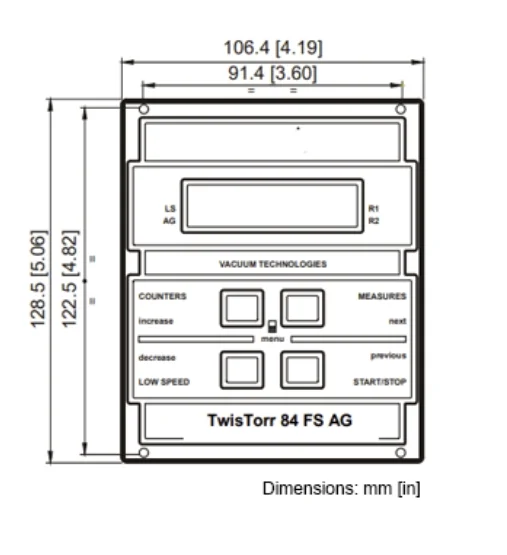 Agilent Varian TwisTorr 84 FS AG Rack Turbo Vacuum Pump Controller X3508-64001