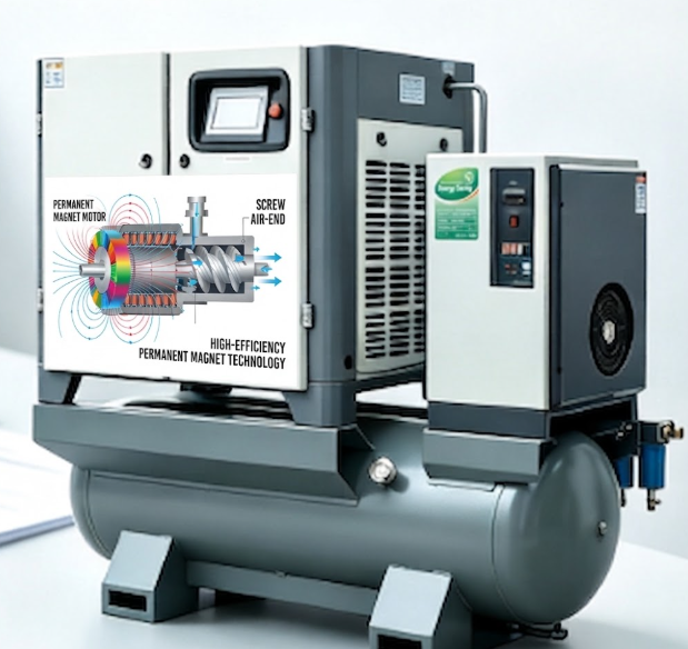 permanent magnet screw air compressor