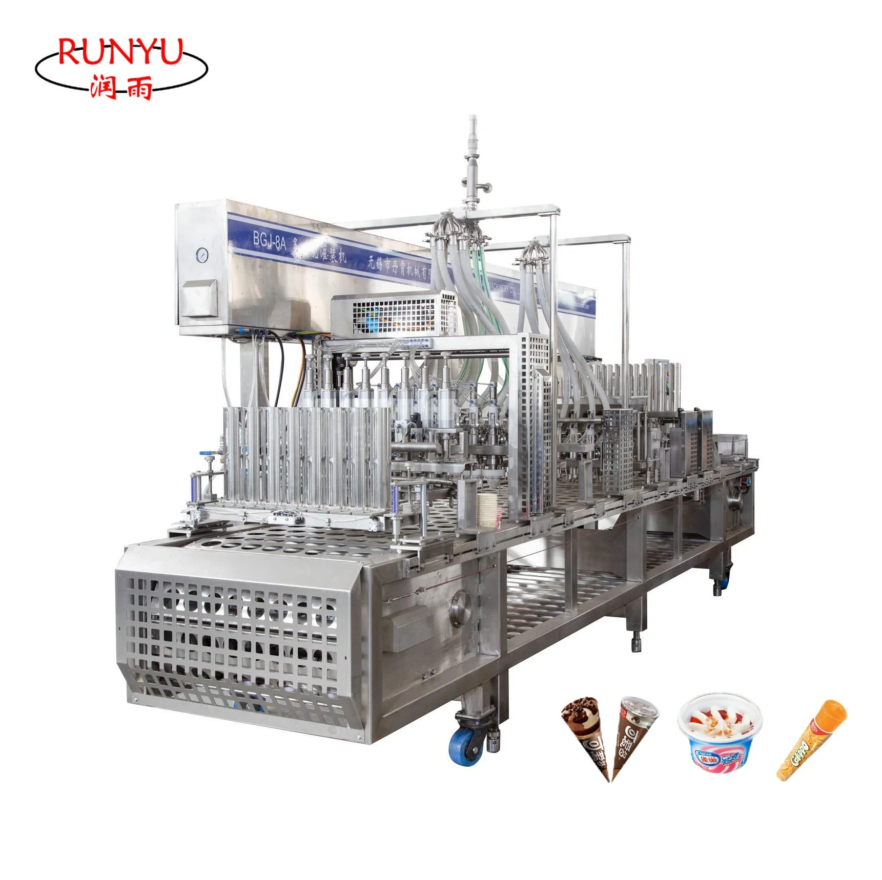 Automatic BGJ-8 Ice Cream Filling Machine for Industrial Production