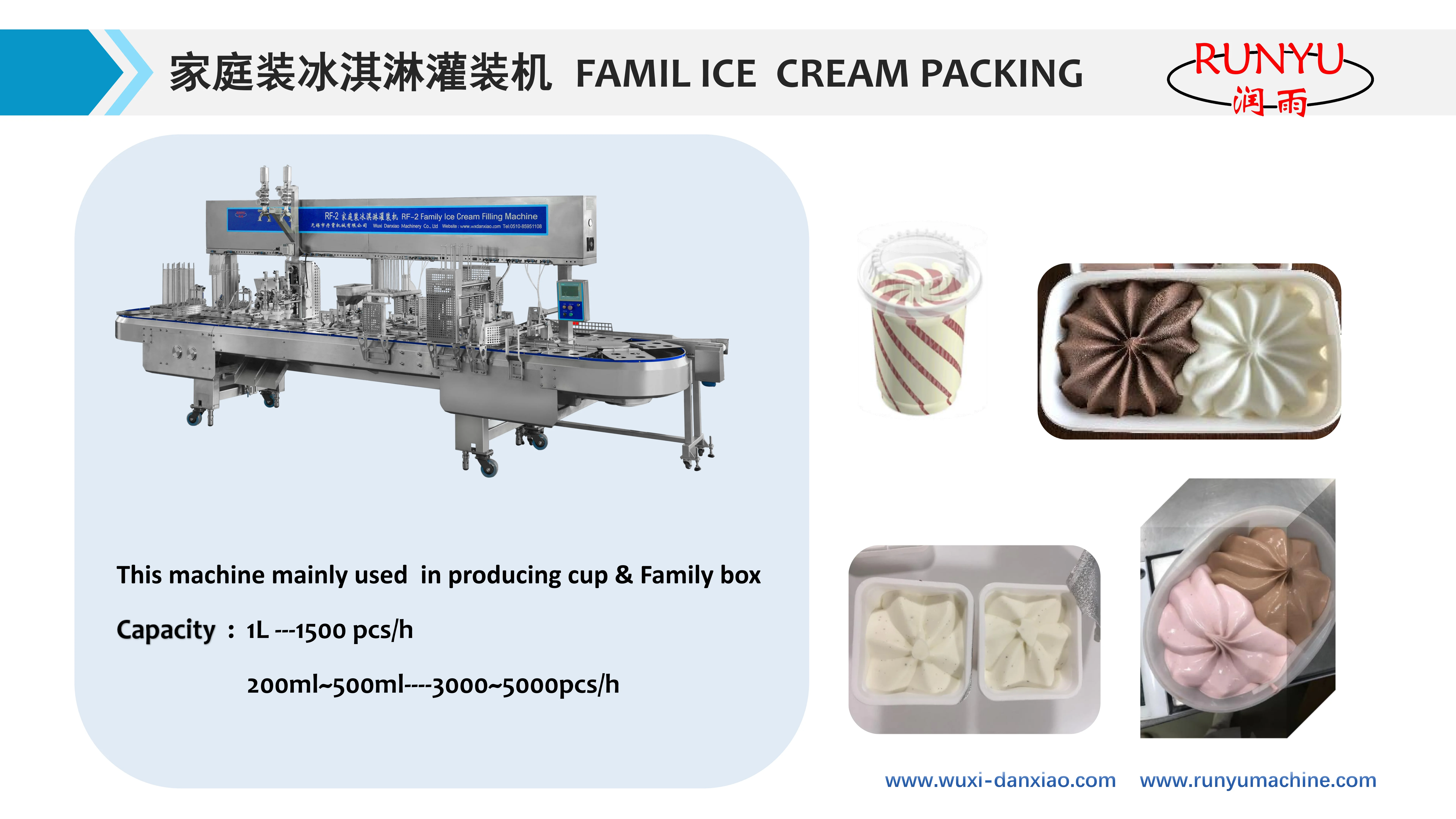 ice cream cup filler