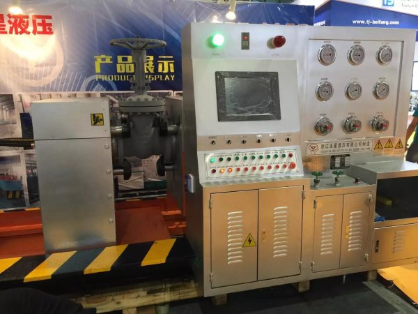 YFT-300 PLC 控制平臥抱爪型閥門測試機