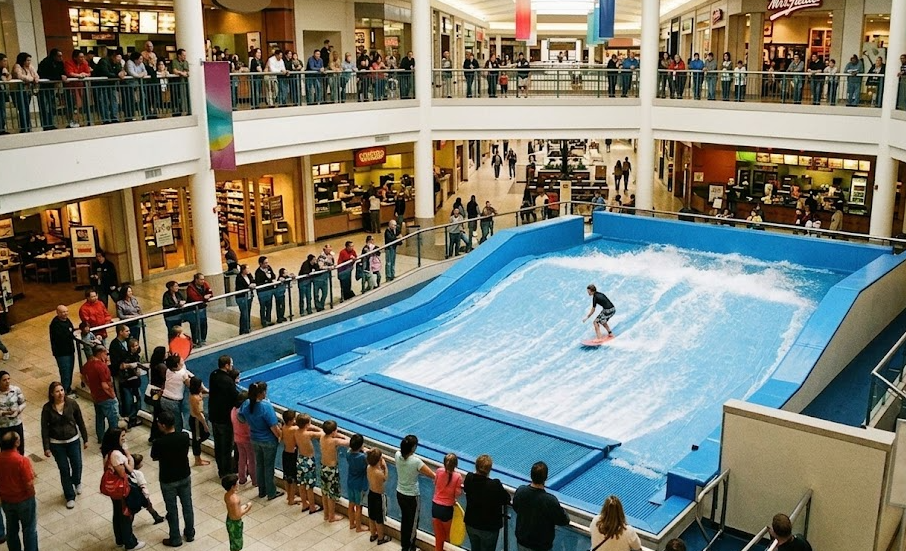 indoor surfing machine for malls