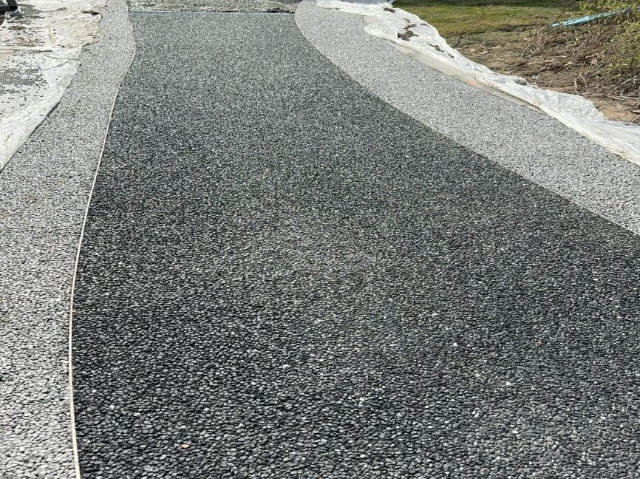 上海住宅小区园林道路景观路面硬化施工