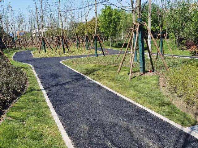 上海住宅小区园林道路景观路面硬化施工,园林道路景观路面