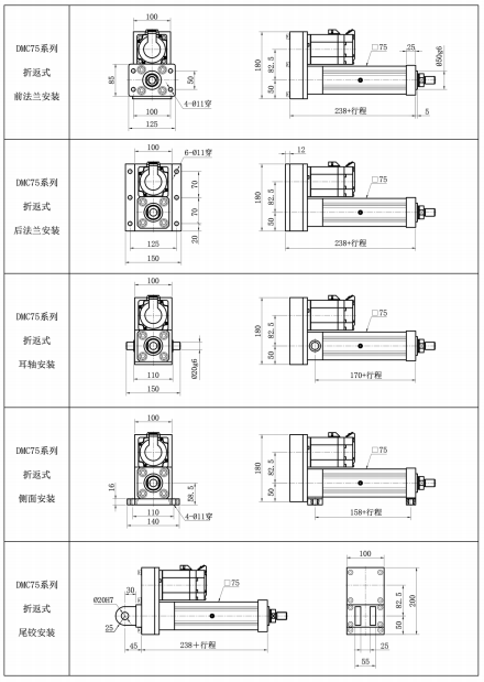 DMC75折返式 