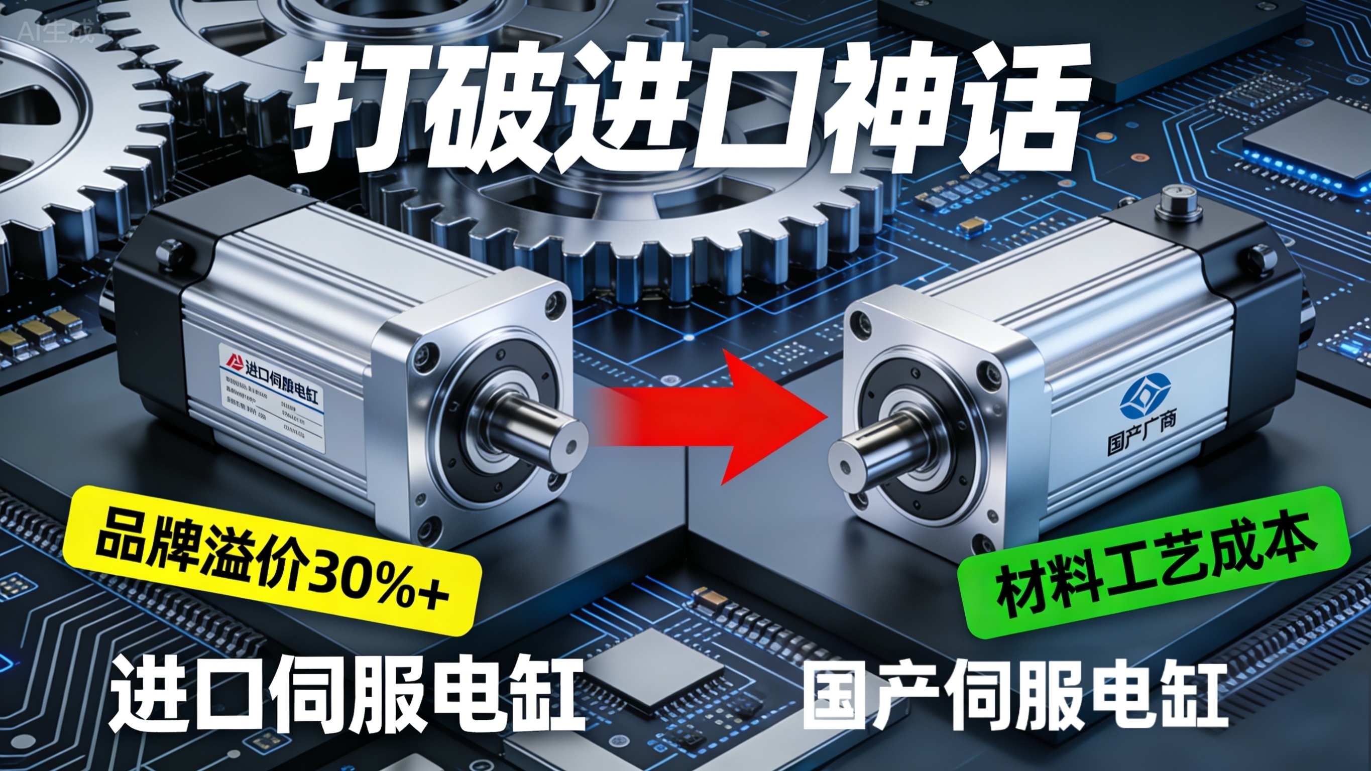 打破“进口神话”，国产伺服电缸的三大破局点！