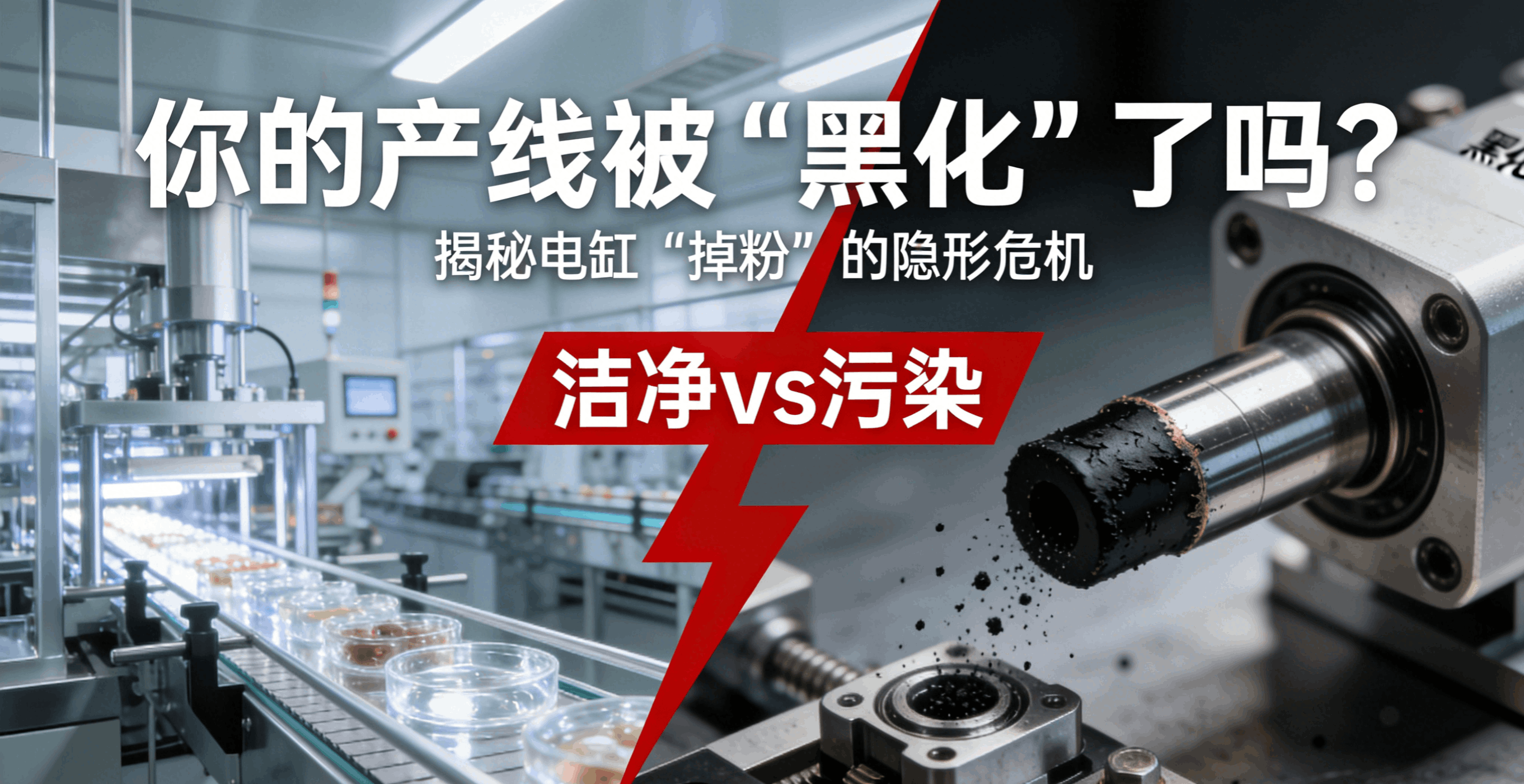 你的产线被“黑化”了吗？小心电缸正在偷偷“掉粉”！