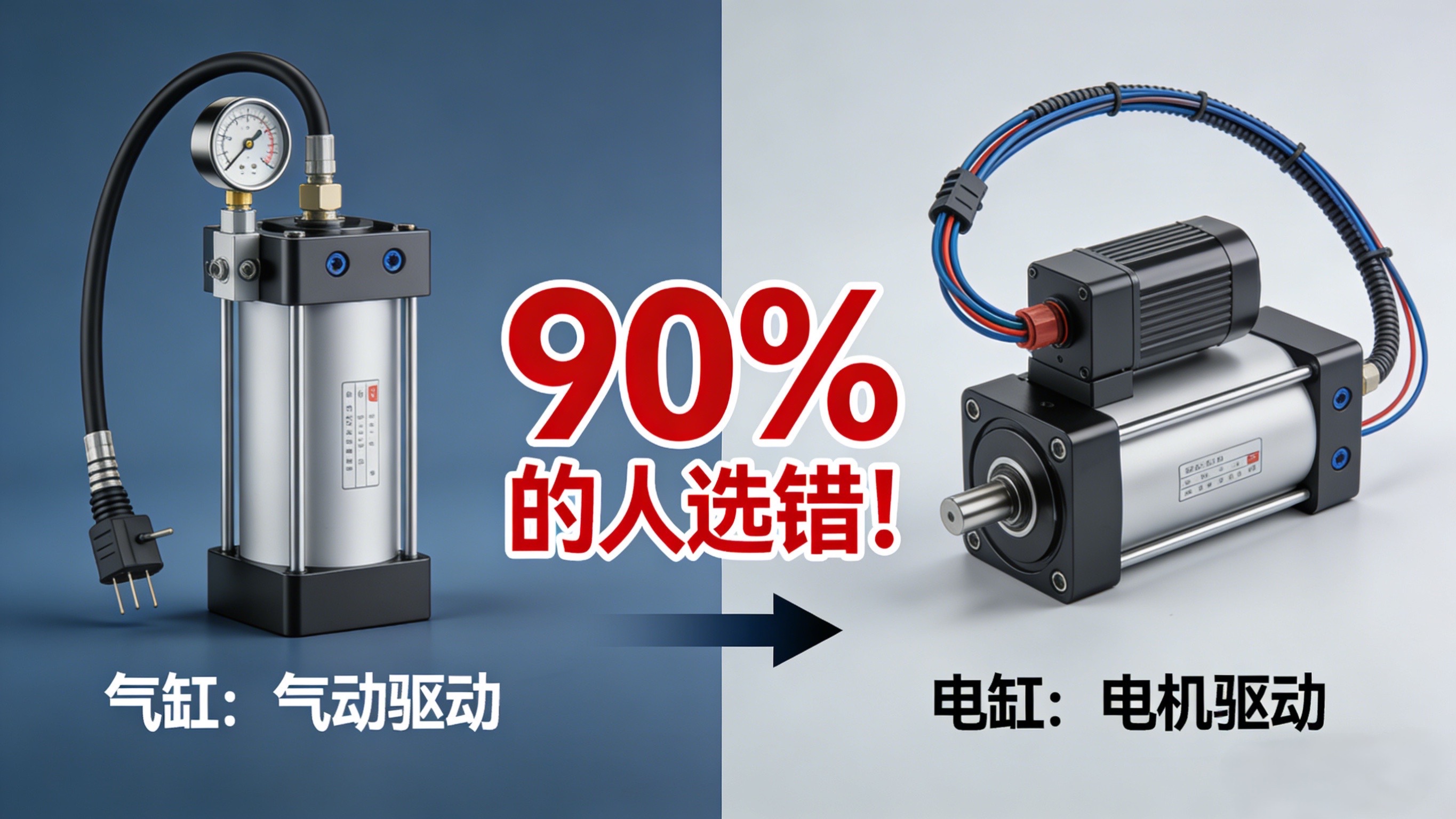 电缸 vs 气缸，90% 的人都选错了！