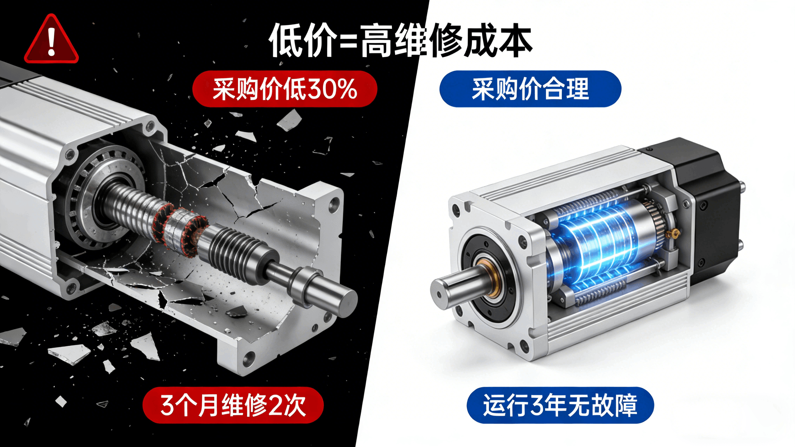 电缸选型必看！企业老板、采购、工程师蕞容易踩的 3 个大坑