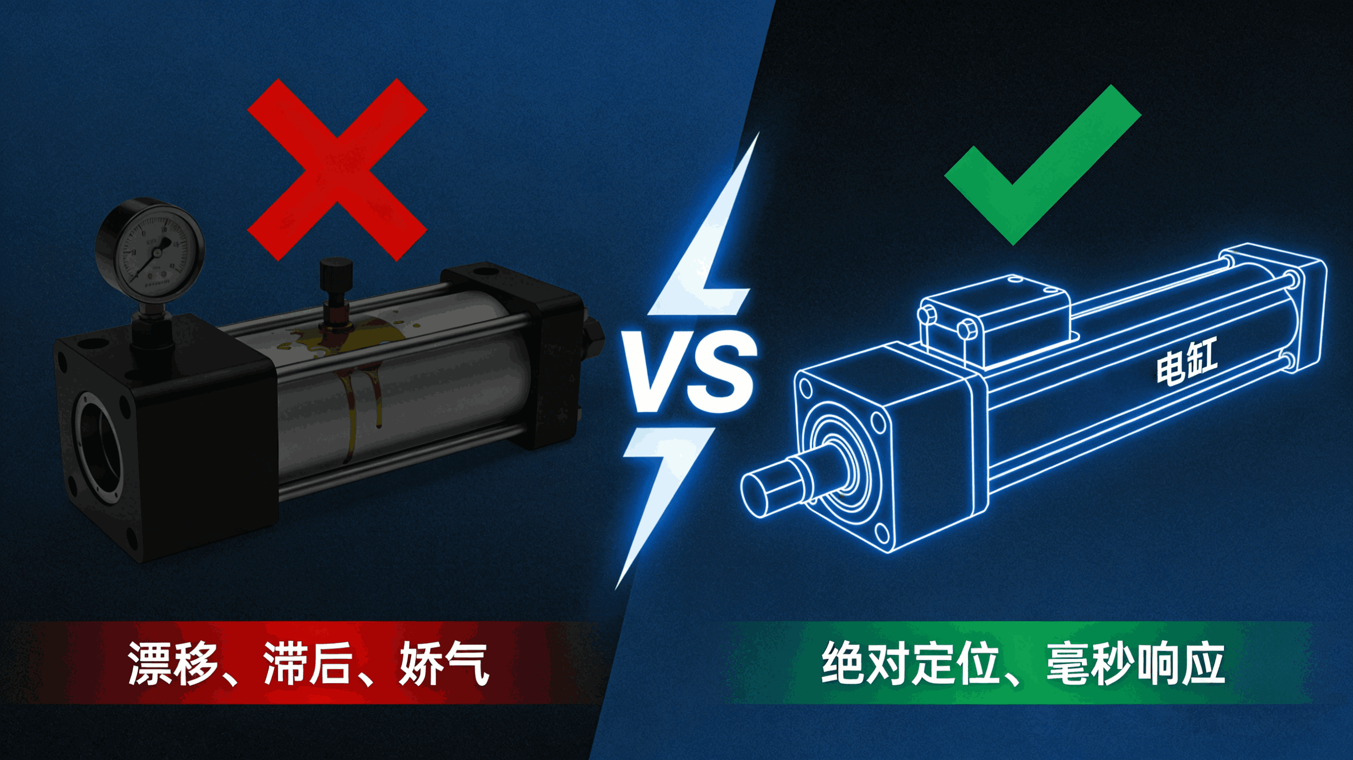 电缸VS油缸 | 自锁 · 同步 · 高低温全工况拆解，一文讲透怎么选