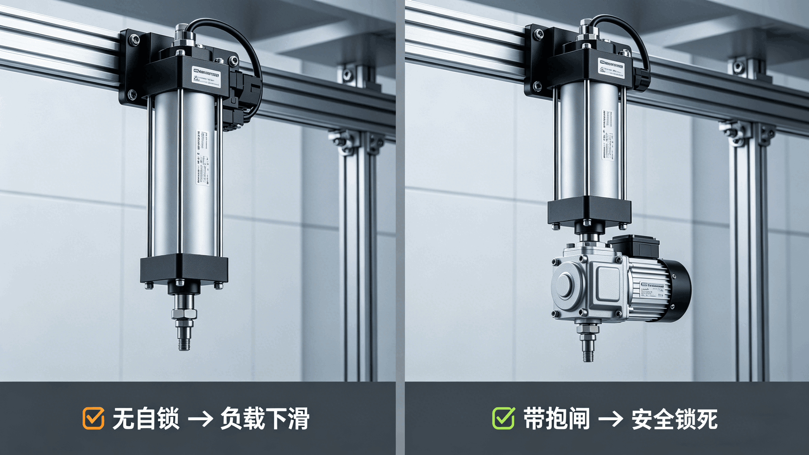 “刹车”≠“自锁”！4种自锁方案优缺点全拆解，第4种千万别乱选！
