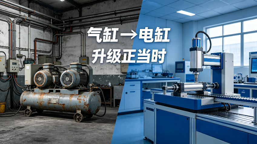 噪音大、精度差、占地多！还在被气缸拖后腿？是时候换气缸上电缸了！
