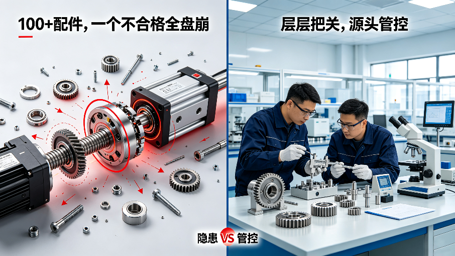 电缸品质看什么？迈茨严控上游供应链，从源头把控！