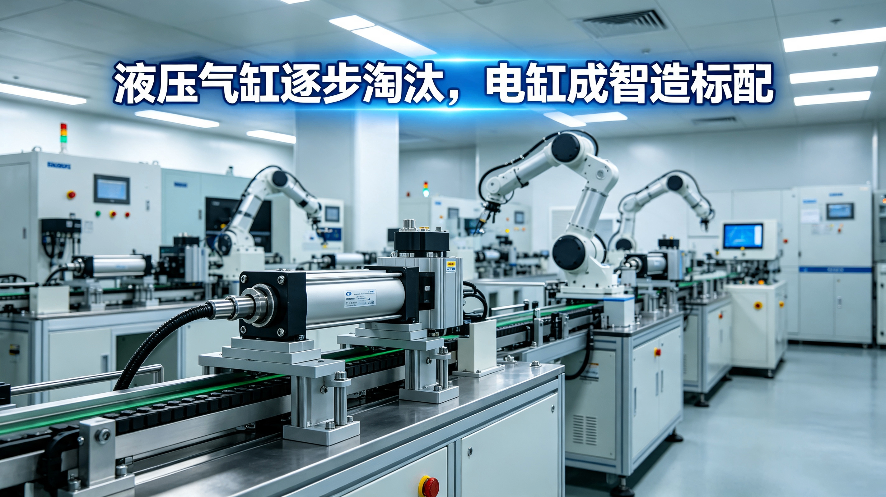 液压气缸逐步淘汰，迈茨电缸成为自动化标配选择