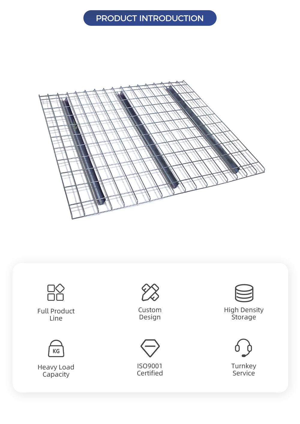 Heavy Duty Wire Mesh Decking for Rack Storage Systems