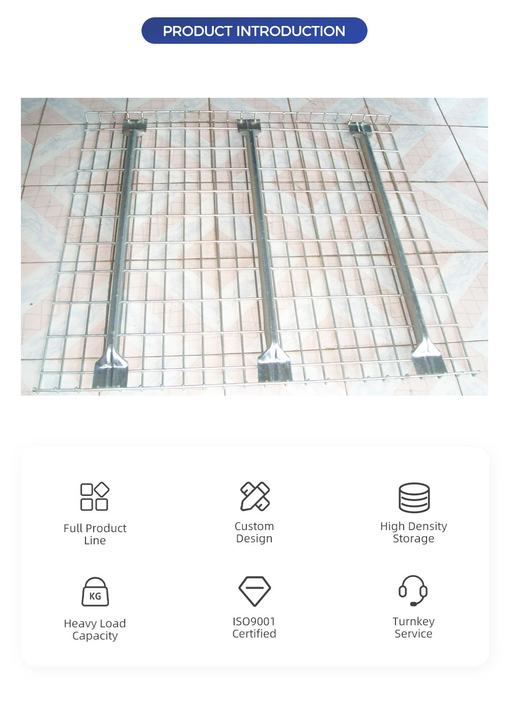 Heavy-Duty Wire Mesh Decking for Pallet Racks | TB