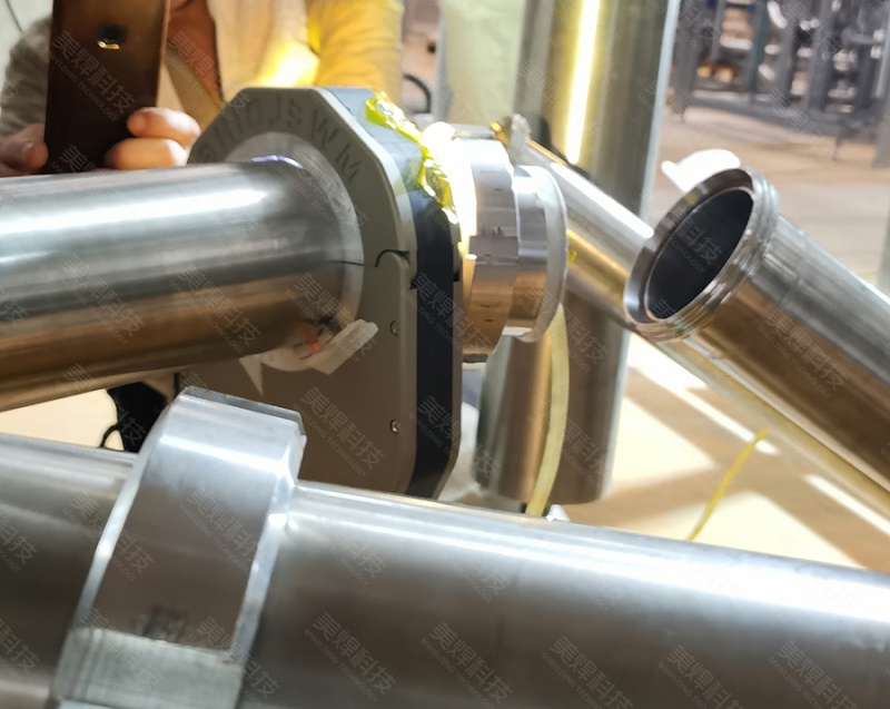 封闭式不锈钢管道焊接设备应用于广东省食品生产行业