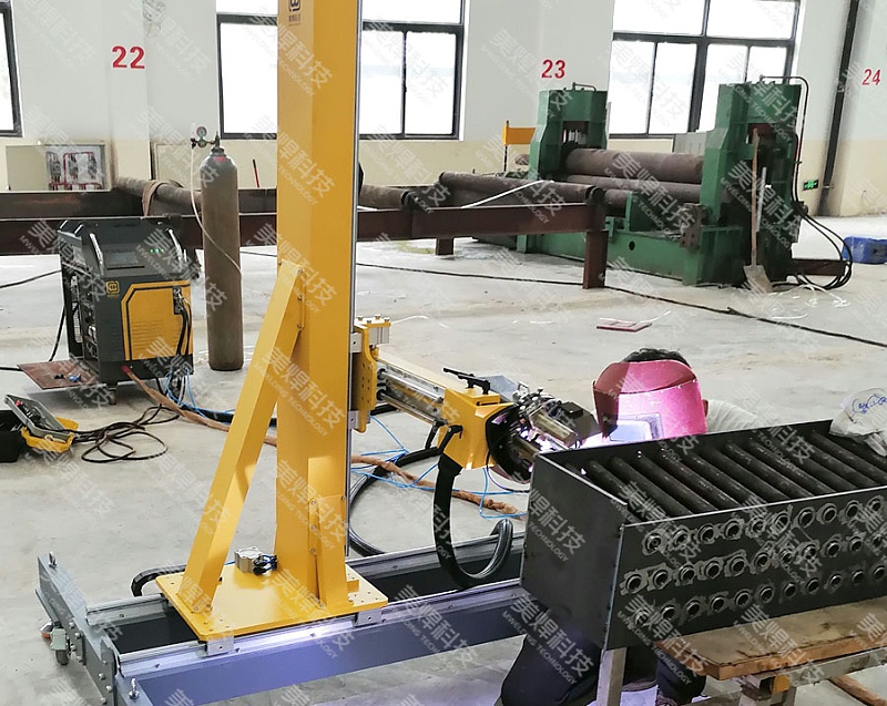 全位置管板焊接设备应用于山东换热器行业项目