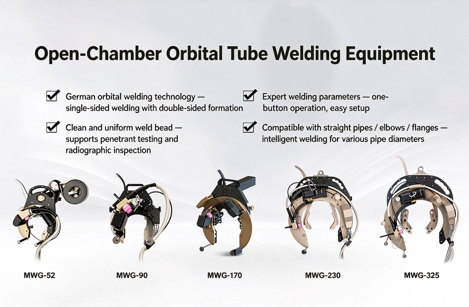MWG series open‑chamber orbital welding equipment