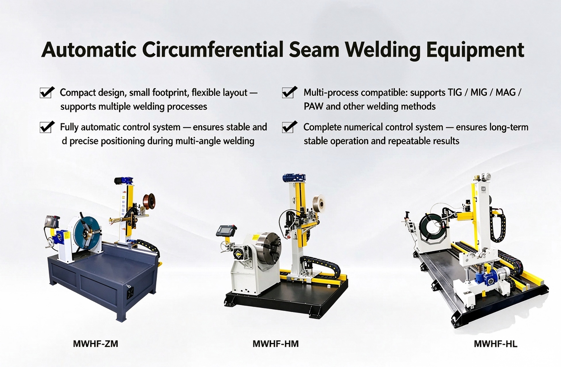 MWHF circumferential seam automatic welding system