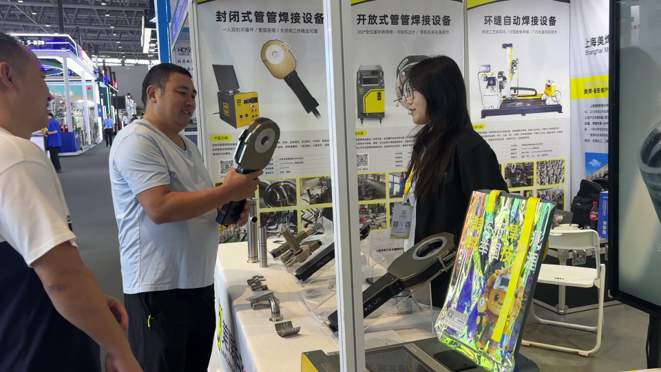 美焊科技亮相厦门药机展:封闭式管管焊机如何回应制药洁净管道焊接新要求(图2) 美焊科技亮相2026全国药机展,展出制药洁净管道自动焊接设备