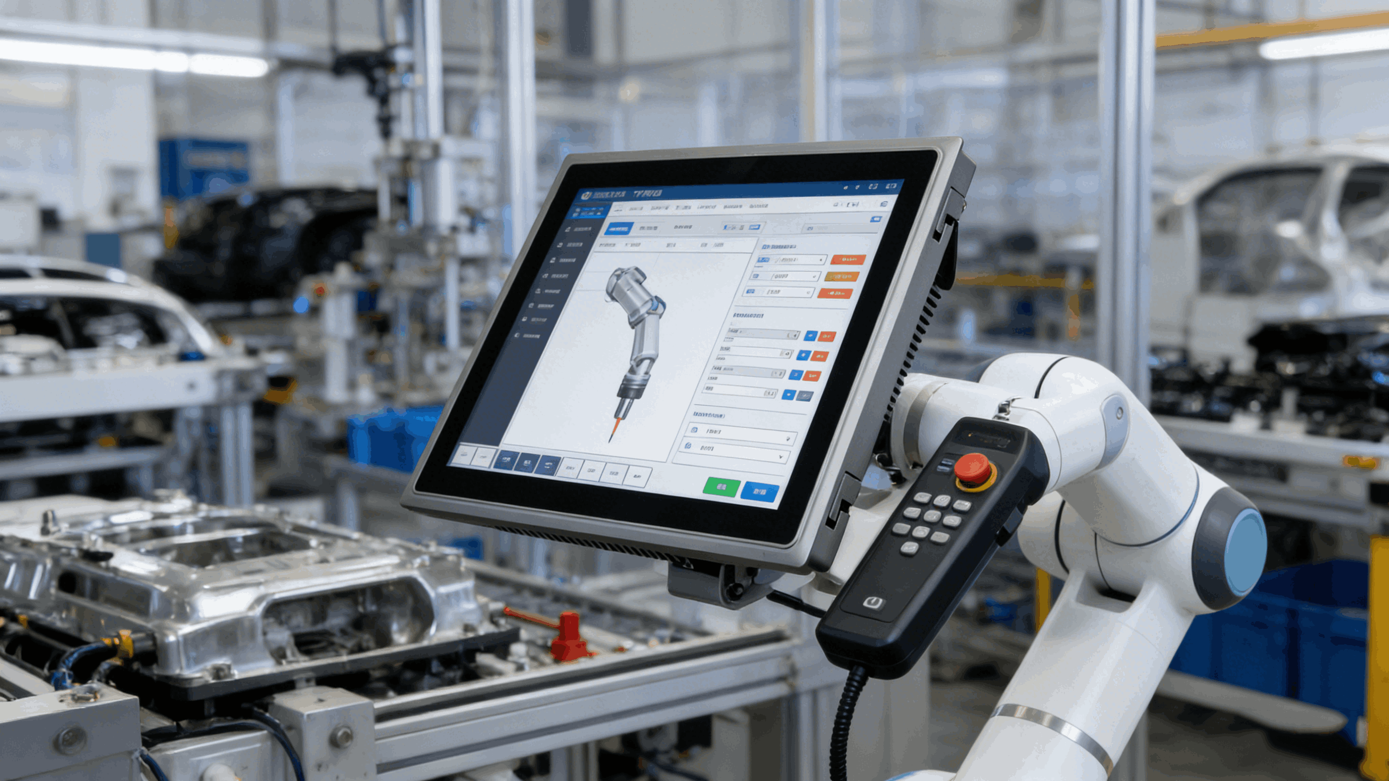 廣東工控一體機廠家：解鎖工業(yè)機器人協(xié)作控制的密碼