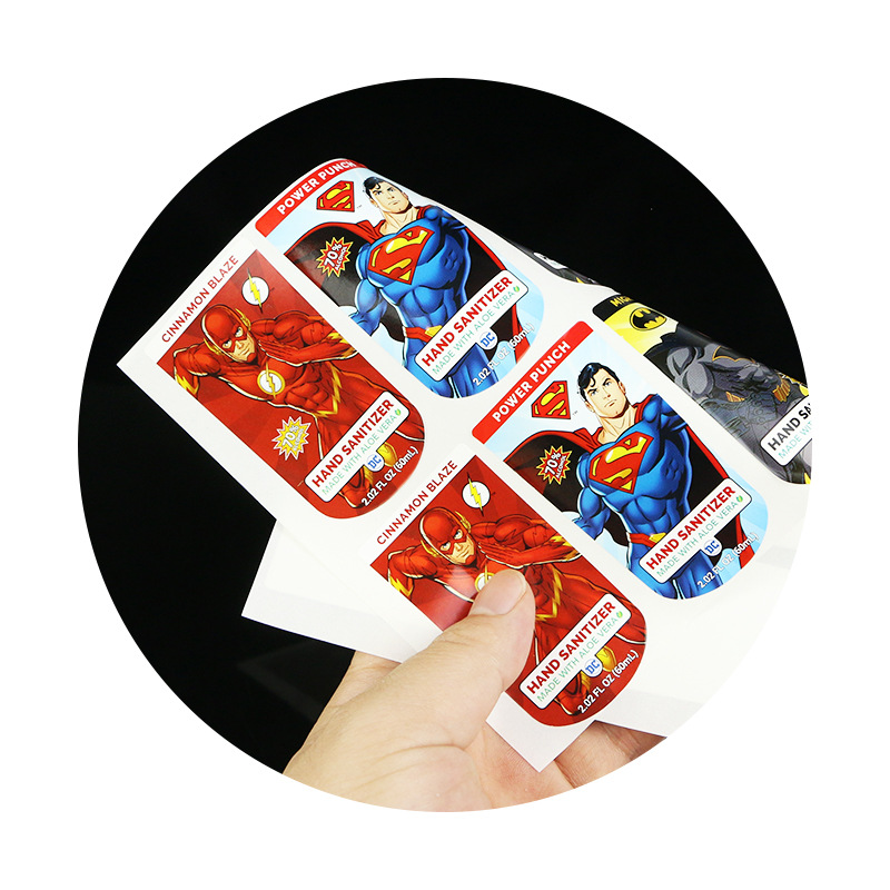 廠家印刷動漫不干膠 手繪卡通貼紙 PVC銅板紙卡通不干膠定制