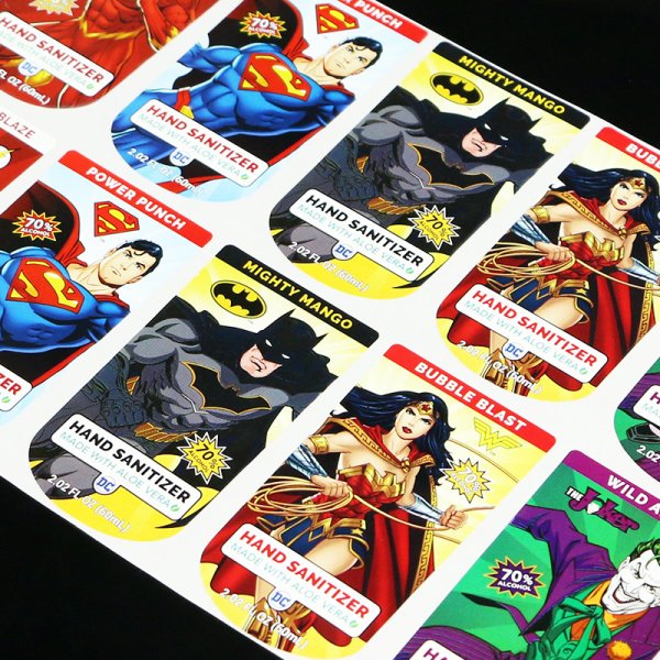 廠家印刷動漫不干膠 手繪卡通貼紙 PVC銅板紙卡通不干膠定制