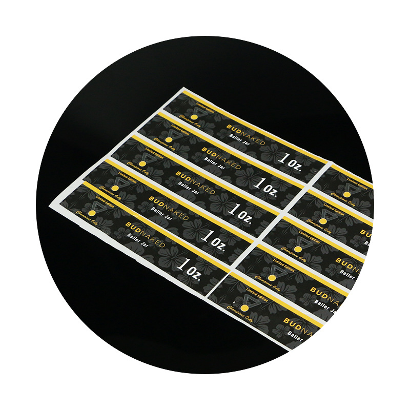 廠家定制銅版紙不干膠標簽 數碼印刷生鮮產品食品燙金不干膠瓶貼